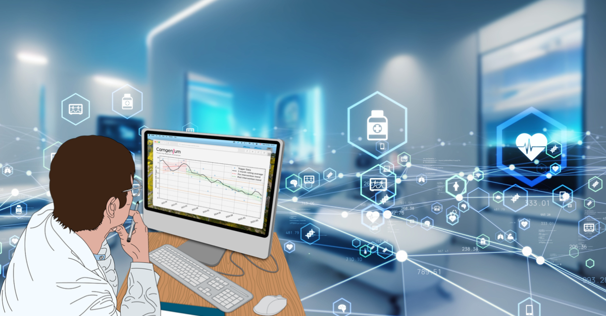 Medical analytics graphic